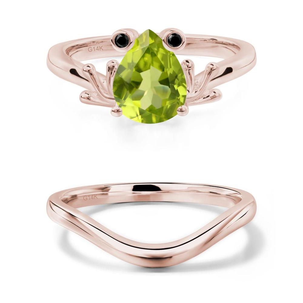 Peridot Frog Promise Ring - LUO Jewelry #metal_xxxxx