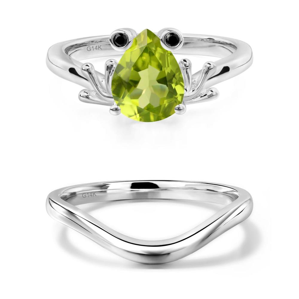 Peridot Frog Promise Ring - LUO Jewelry #metal_xxxxx