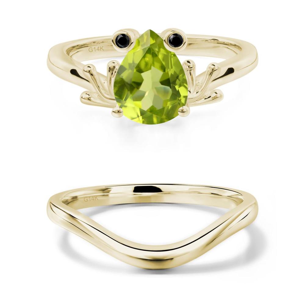Peridot Frog Promise Ring - LUO Jewelry #metal_xxxxx