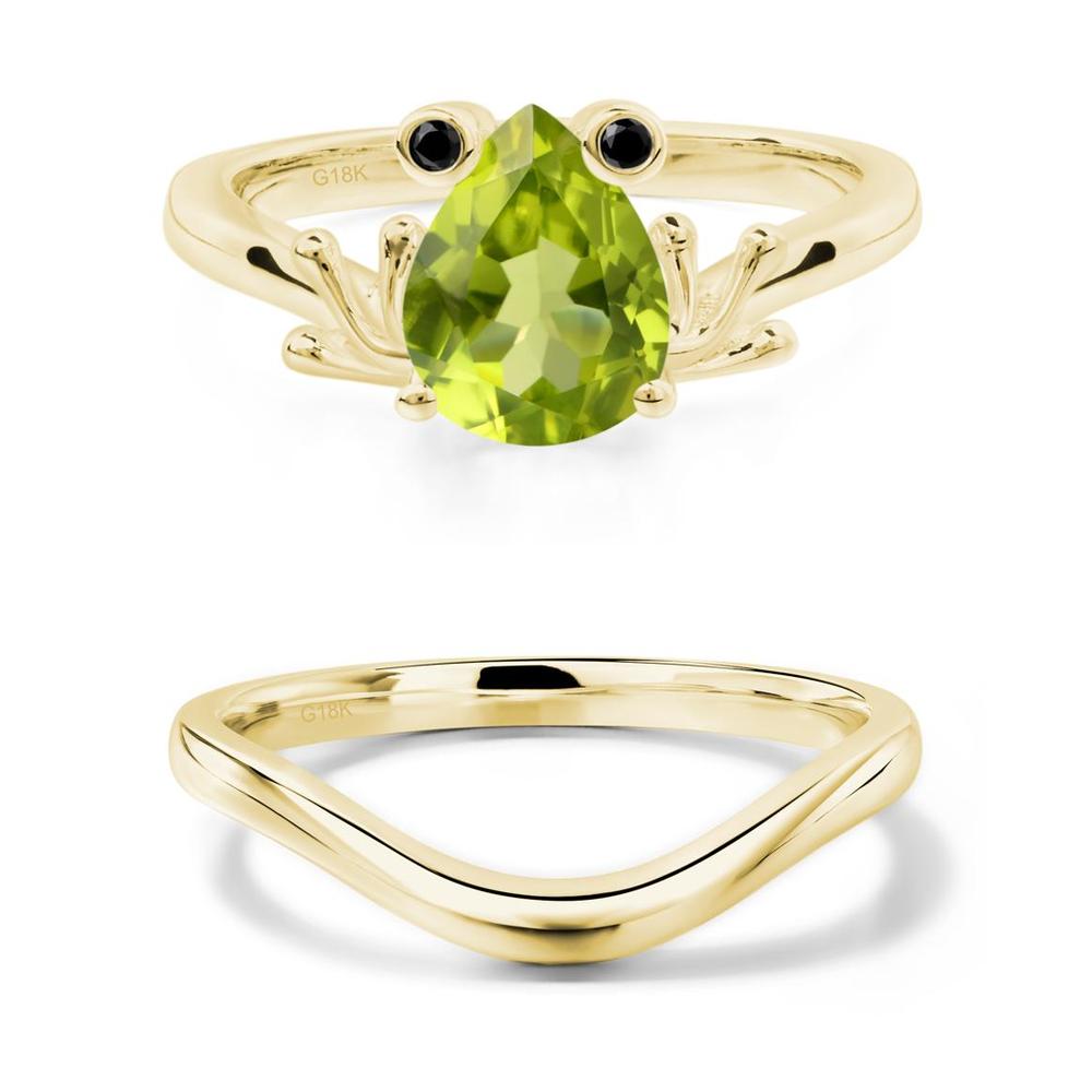 Peridot Frog Promise Ring - LUO Jewelry #metal_xxxxx