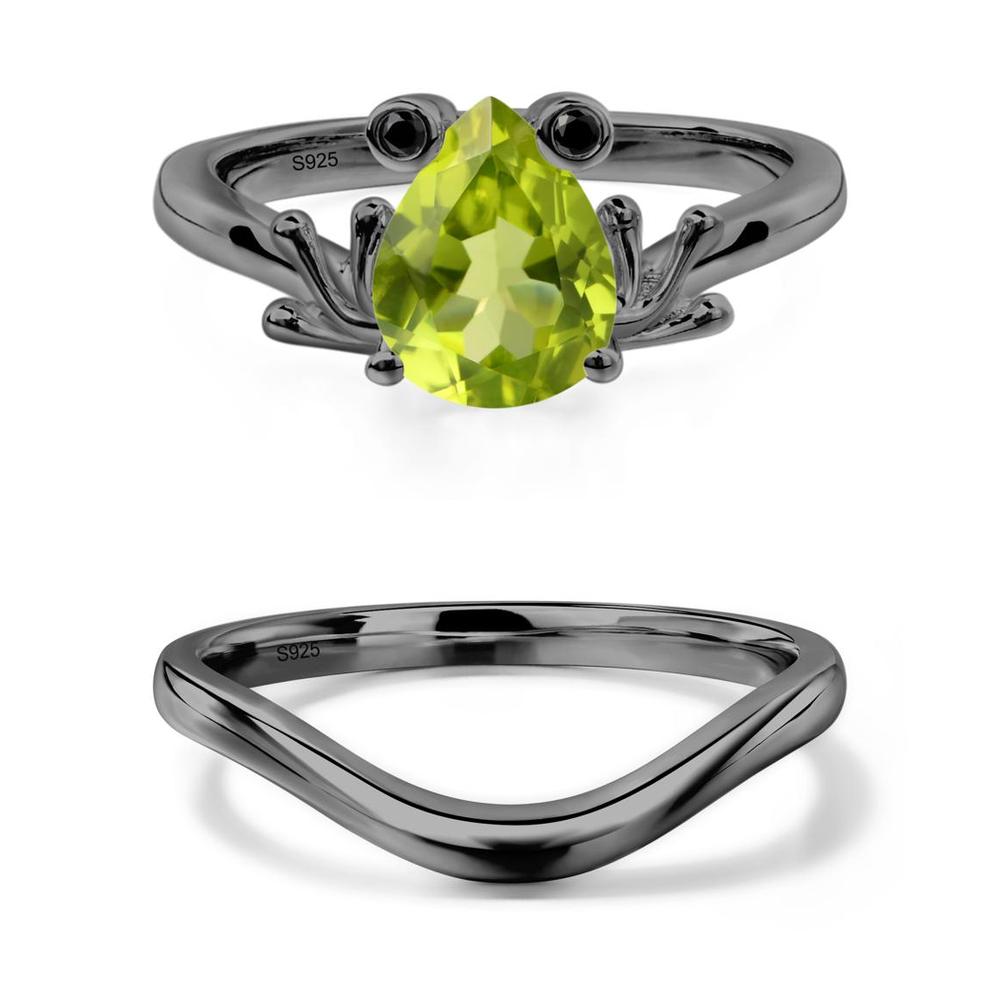 Peridot Frog Promise Ring - LUO Jewelry #metal_xxxxx