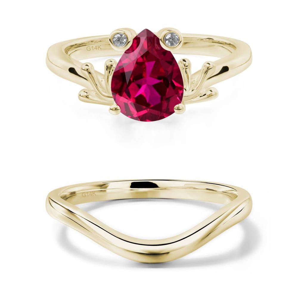 Ruby Frog Promise Ring - LUO Jewelry #metal_xxxxx