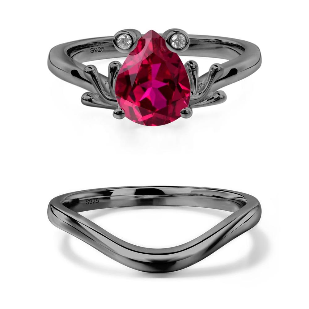 Ruby Frog Promise Ring - LUO Jewelry #metal_xxxxx