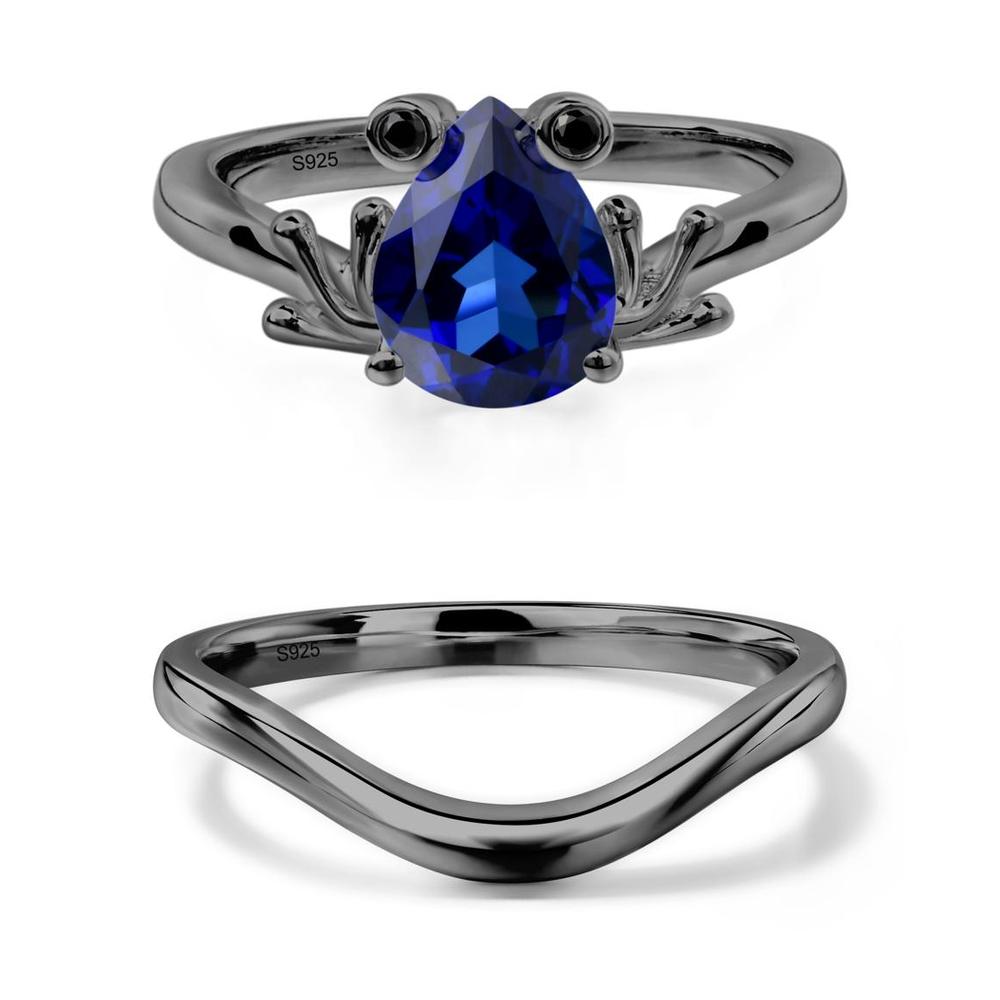 Sapphire Frog Engagement Ring - LUO Jewelry #metal_xxxxx