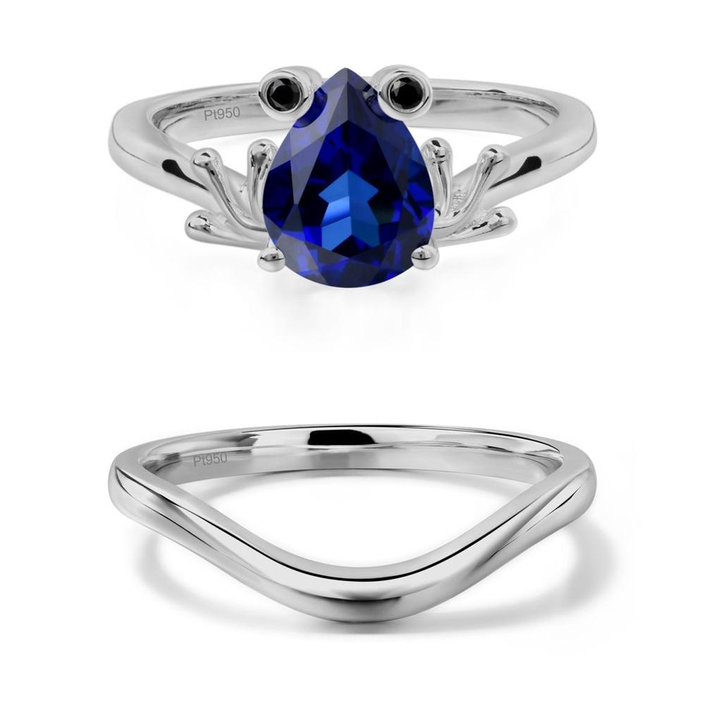 Sapphire Frog Engagement Ring - LUO Jewelry #metal_xxxxx