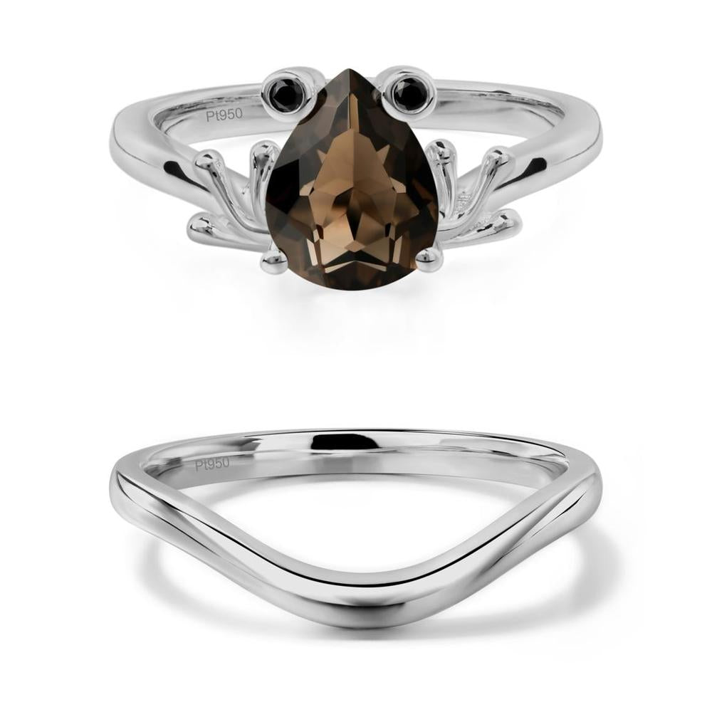 Smoky Quartz Frog Ring - LUO Jewelry #metal_xxxxx