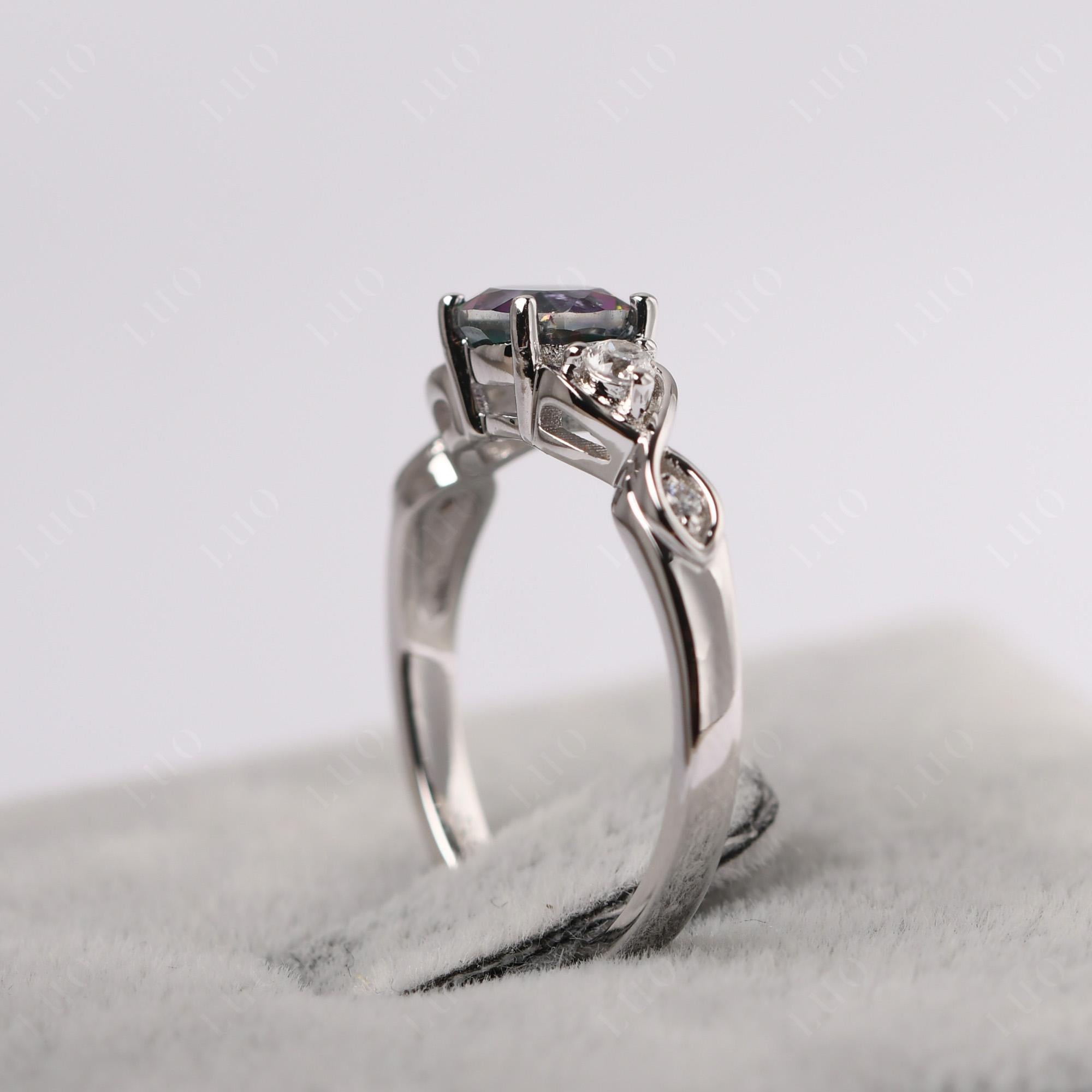 Mystic Topaz Twisted Ring - LUO Jewelry