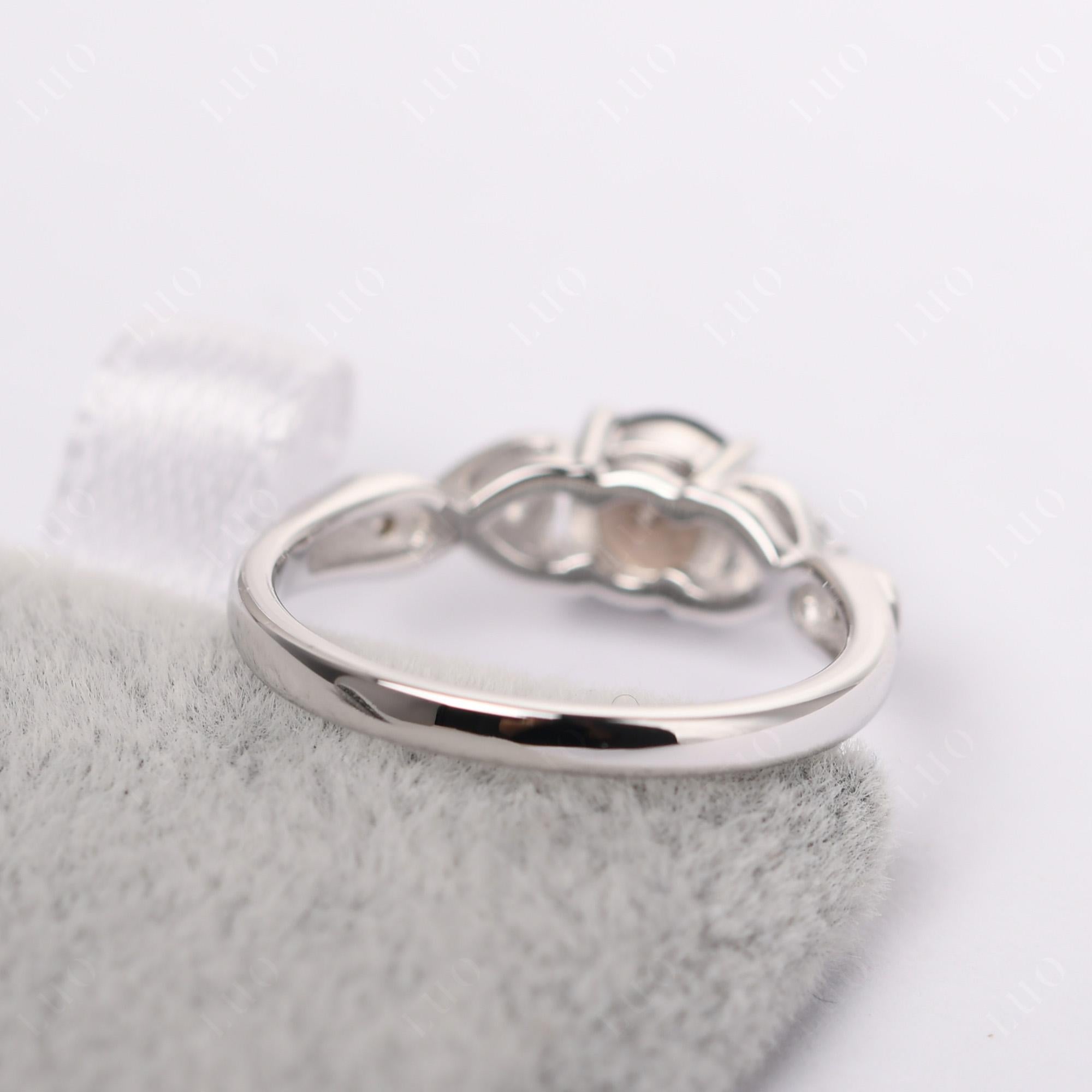 Smoky Quartz Twisted Ring - LUO Jewelry