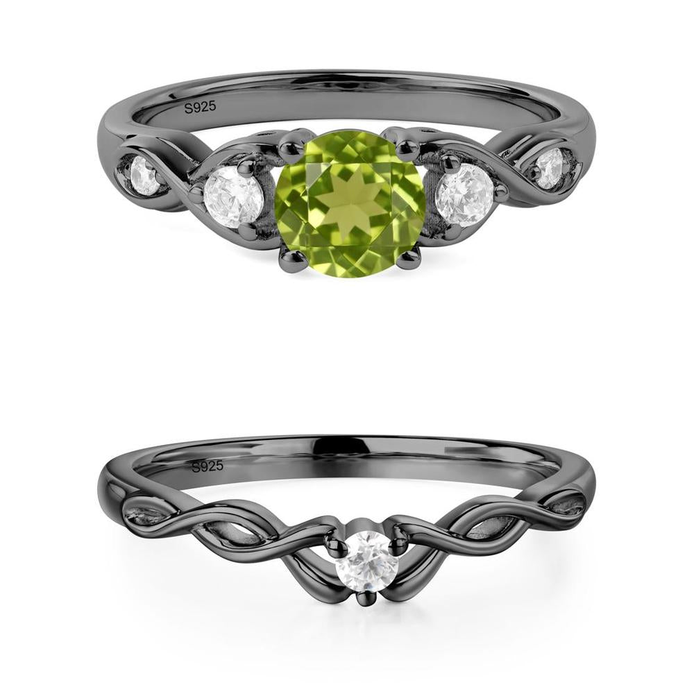 Peridot Twisted Ring - LUO Jewelry #metal_xxxxx