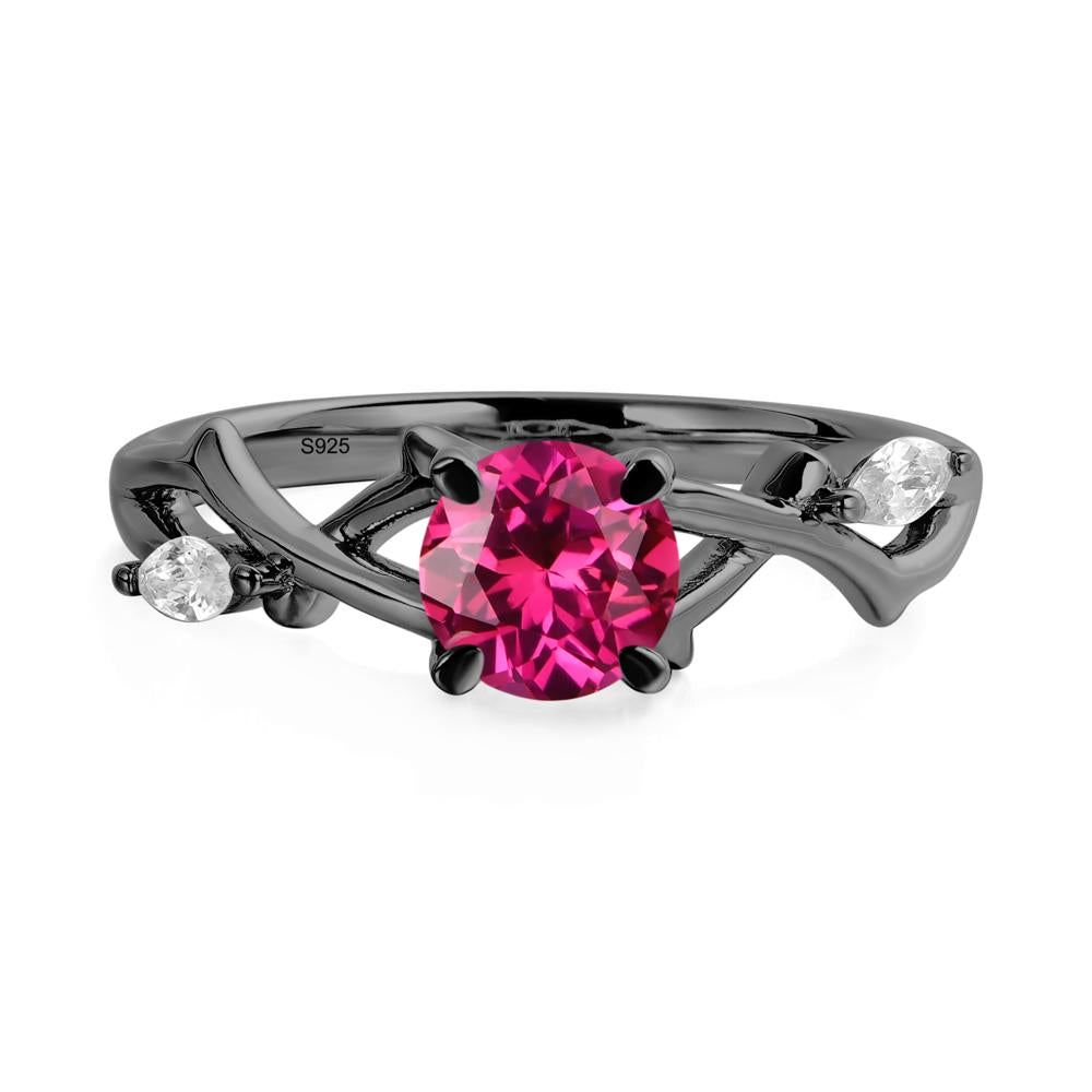 Ruby Twig Promise Ring - LUO Jewelry #metal_black finish sterling silver