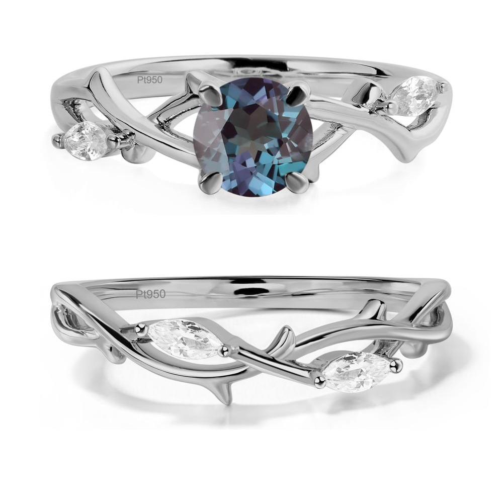 Alexandrite Twig Engagement Ring - LUO Jewelry #metal_xxxxx
