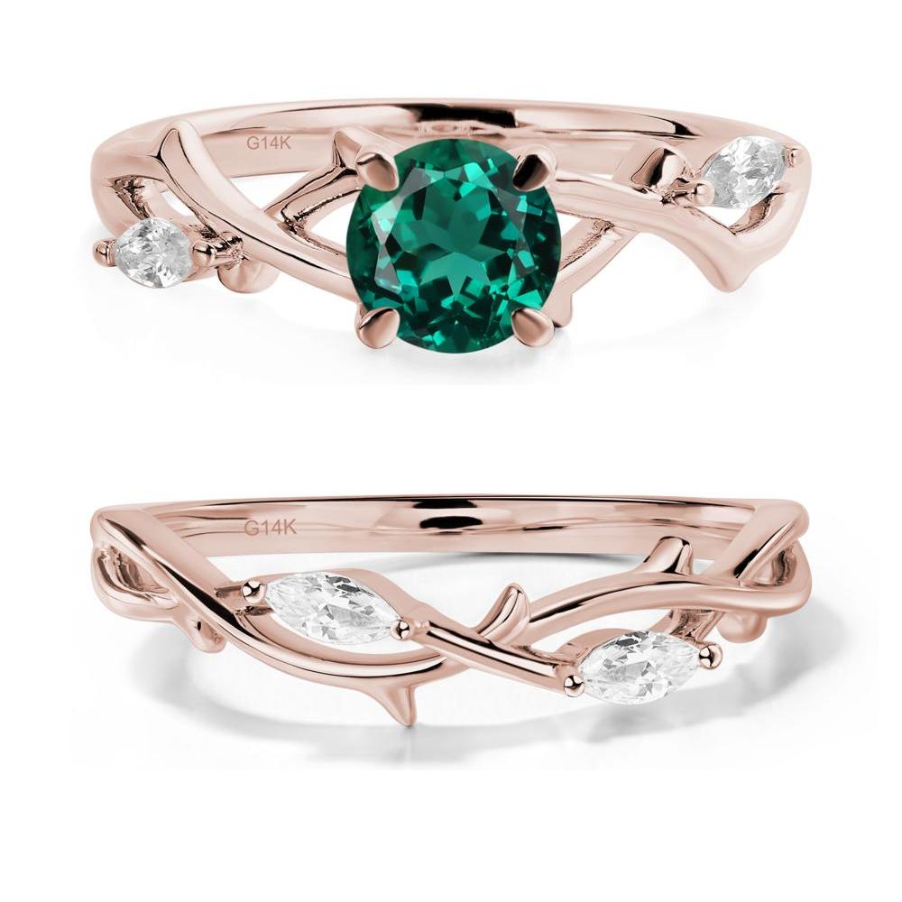 Emerald Twig Promise Ring - LUO Jewelry #metal_xxxxx