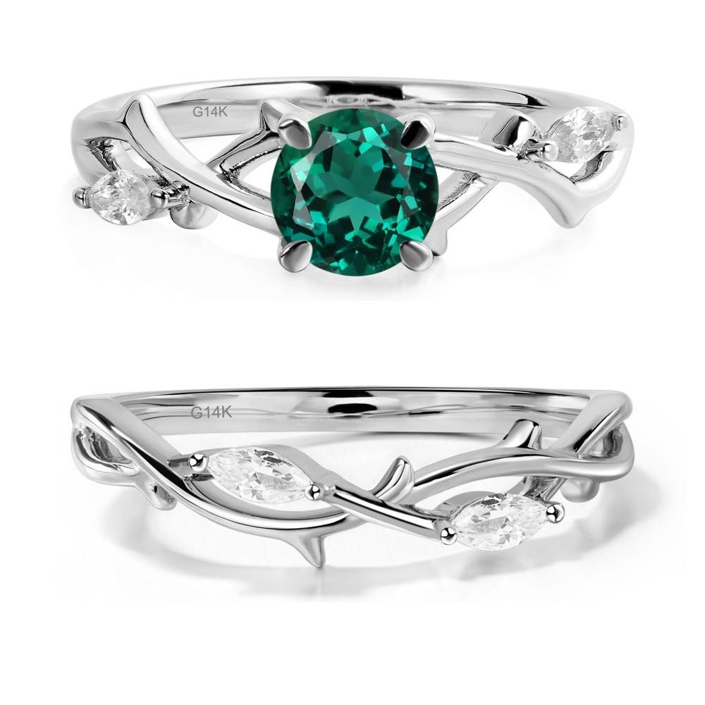 Emerald Twig Promise Ring - LUO Jewelry #metal_xxxxx