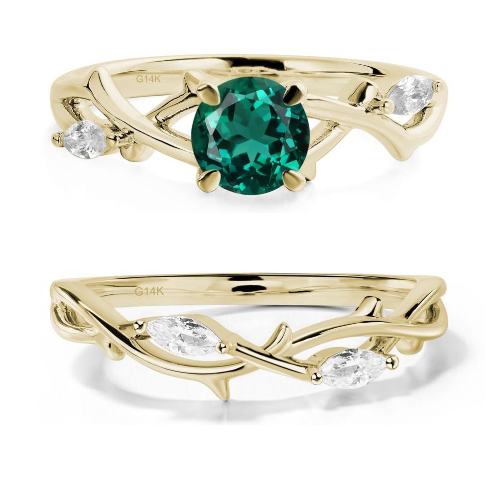 Emerald Twig Promise Ring - LUO Jewelry #metal_xxxxx