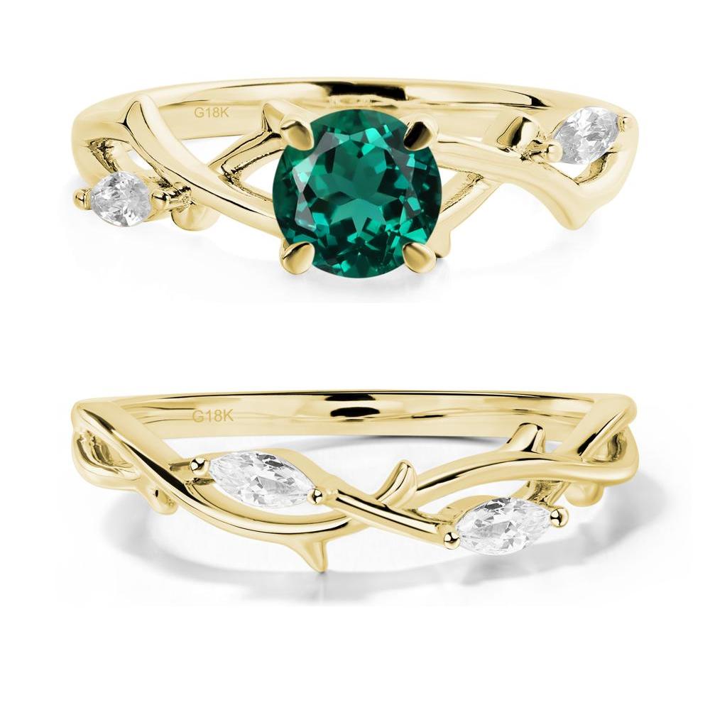 Emerald Twig Promise Ring - LUO Jewelry #metal_xxxxx