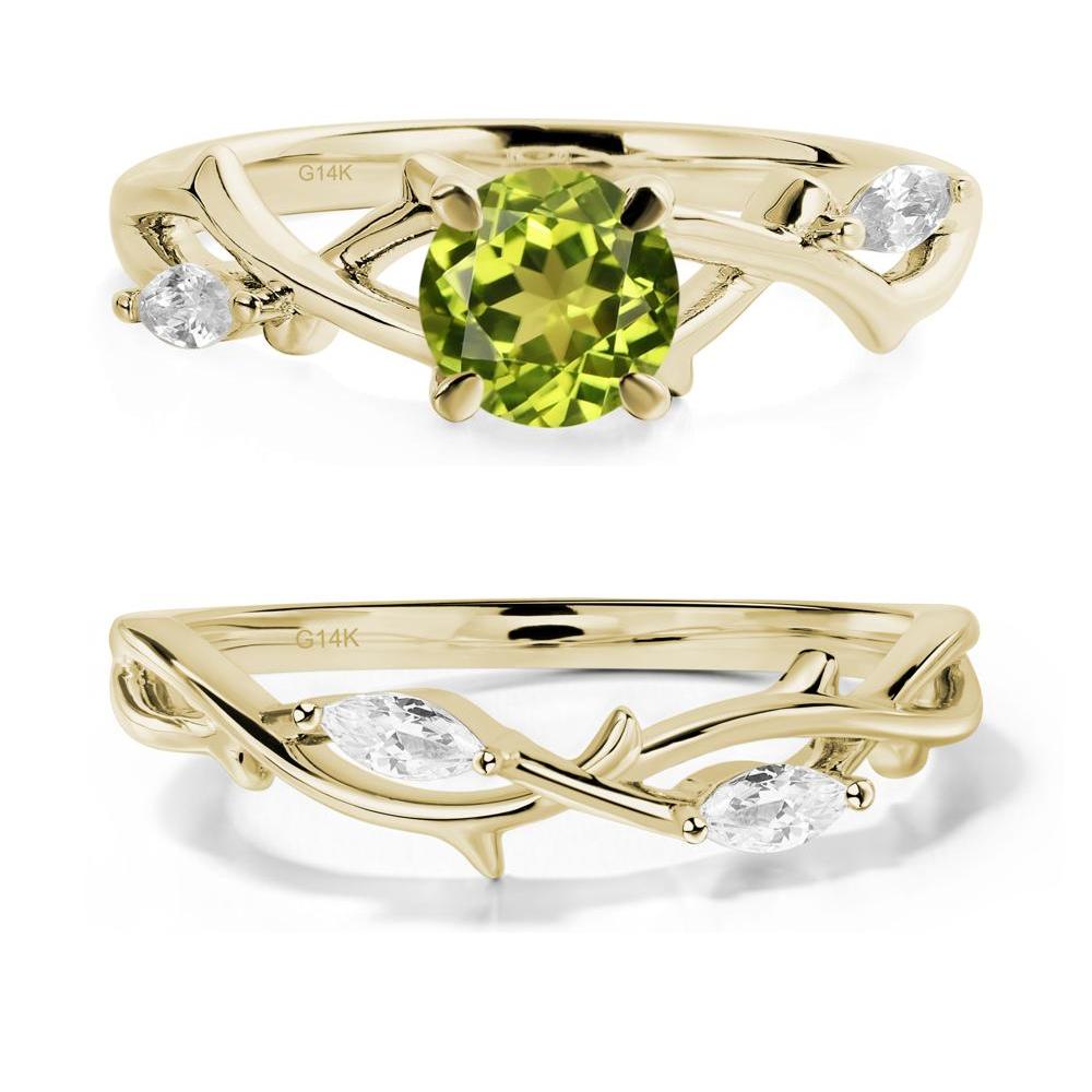 Peridot Twig Promise Ring - LUO Jewelry #metal_xxxxx