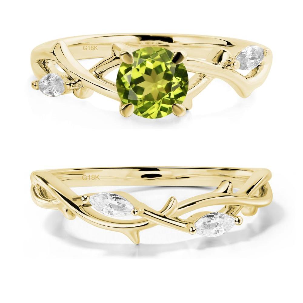 Peridot Twig Promise Ring - LUO Jewelry #metal_xxxxx