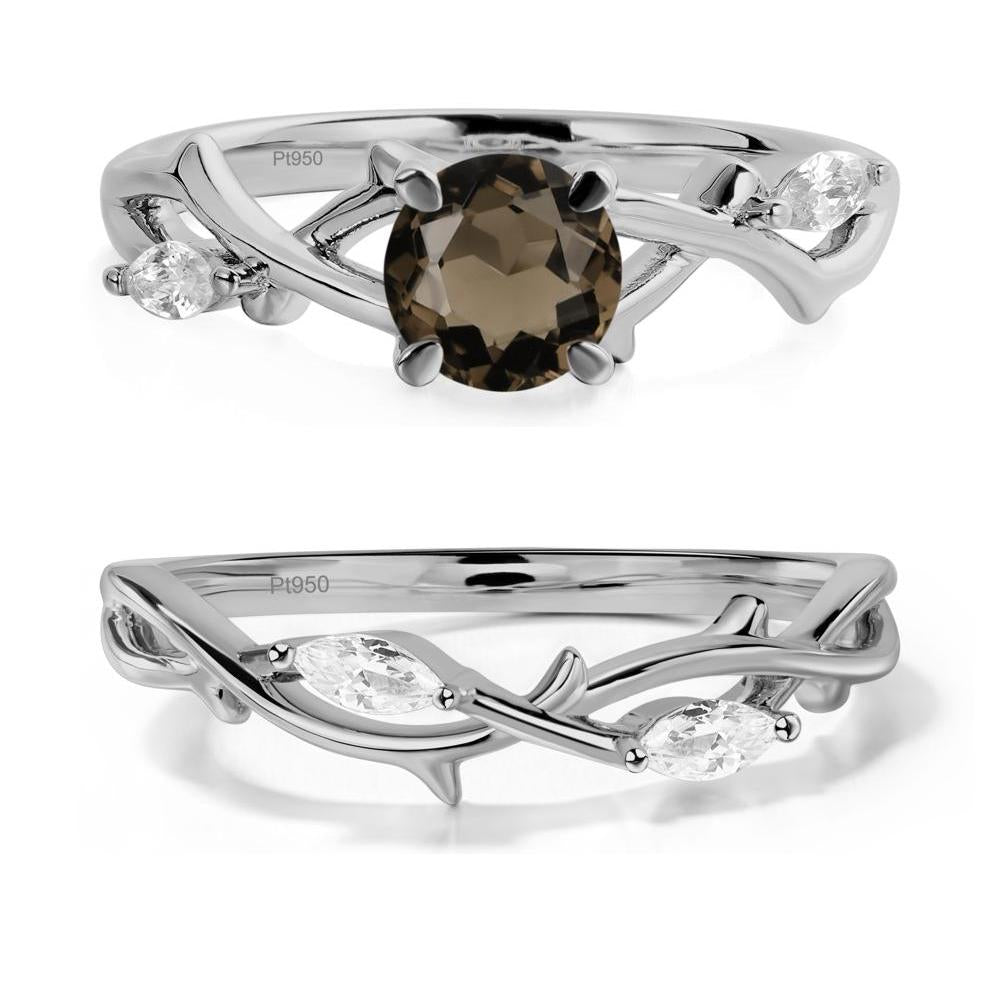 Smoky Quartz Twig Promise Ring - LUO Jewelry #metal_xxxxx