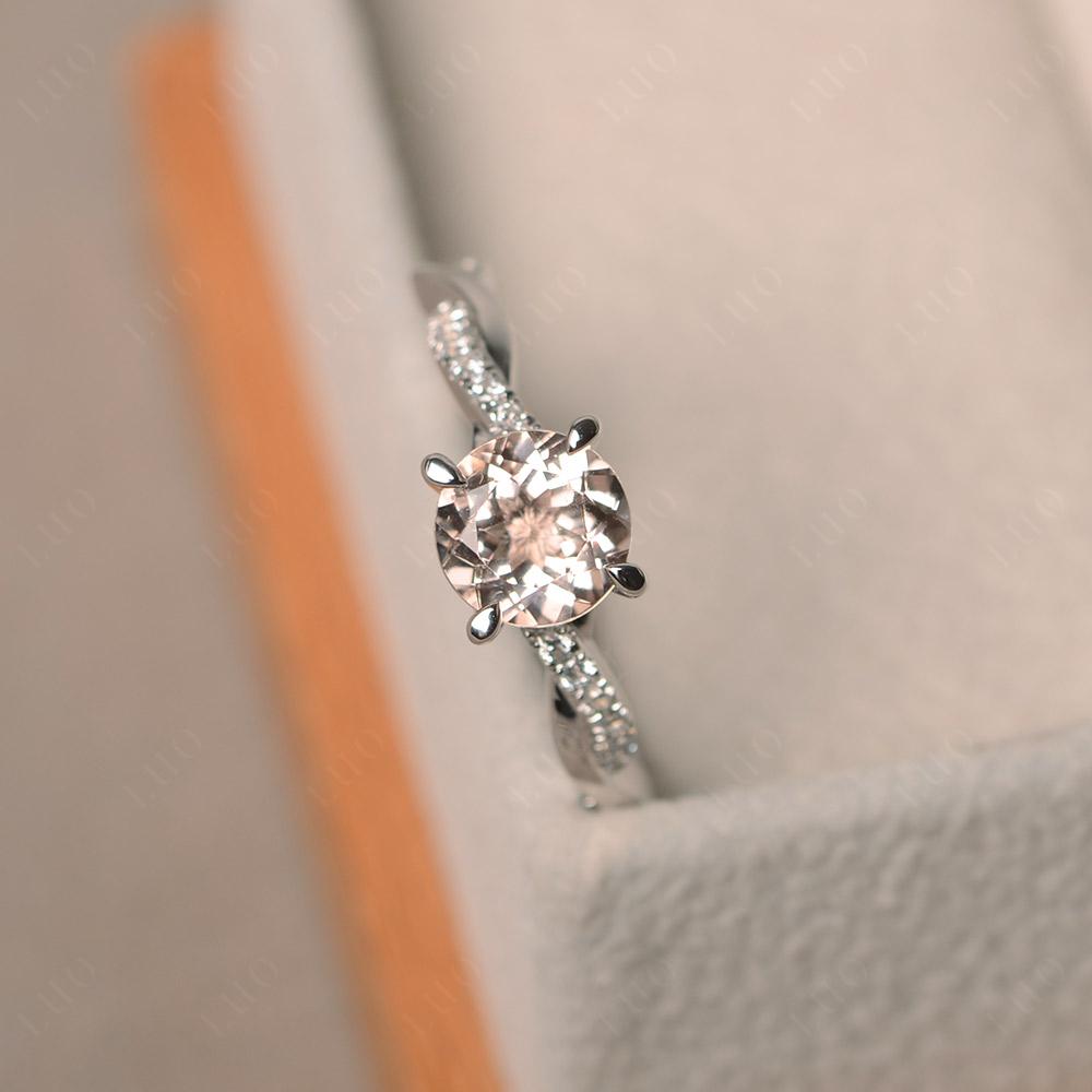 Morganite Twist Ring - LUO Jewelry