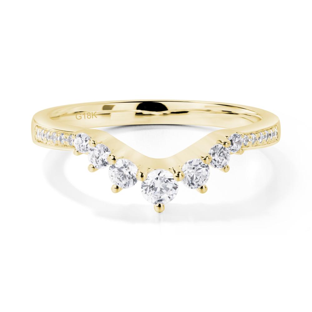 Round Cut White Topaz Engagement Ring - LUO Jewelry #metal_xxxxx