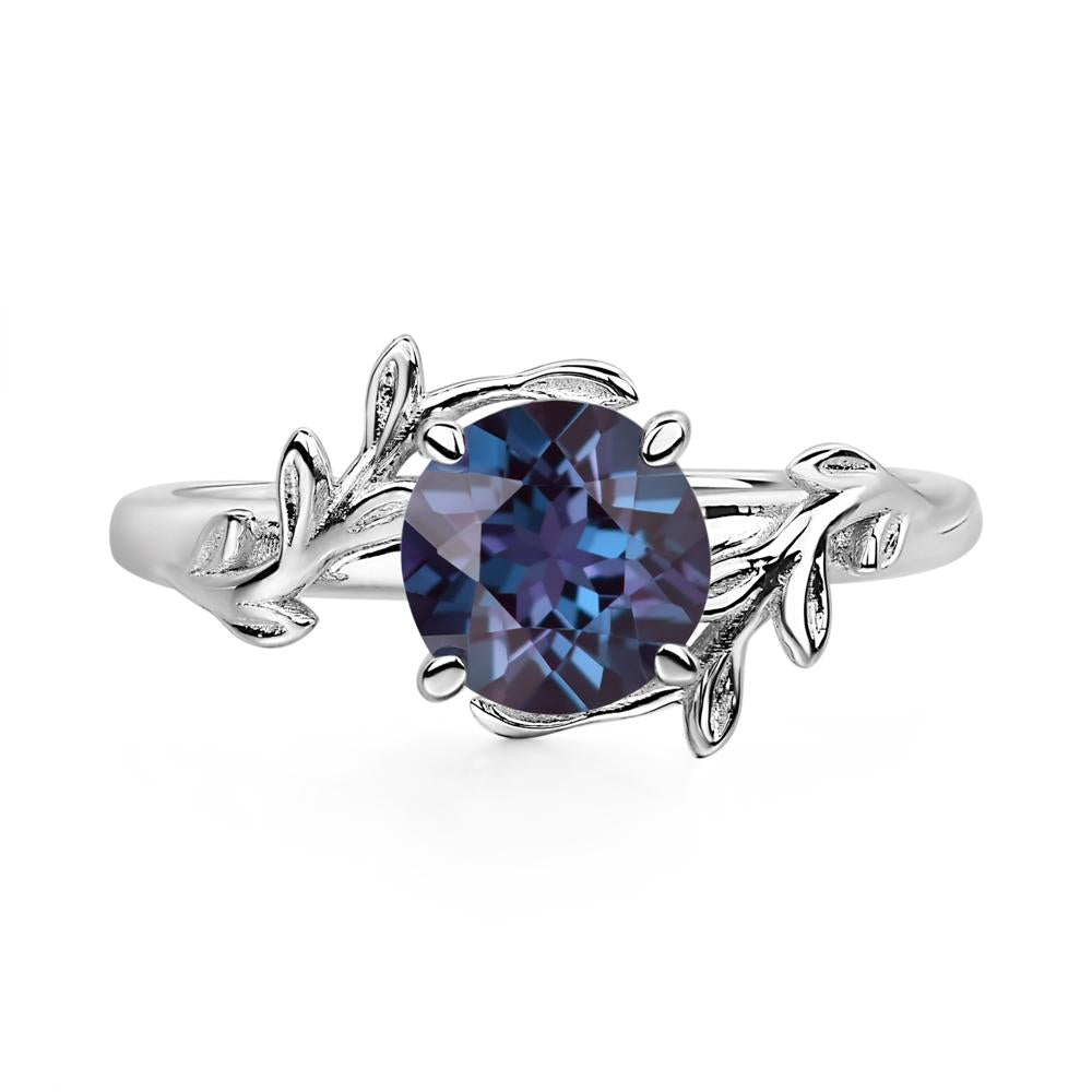 Alexandrite Vine Engagement Ring - LUO Jewelry #metal_sterling silver