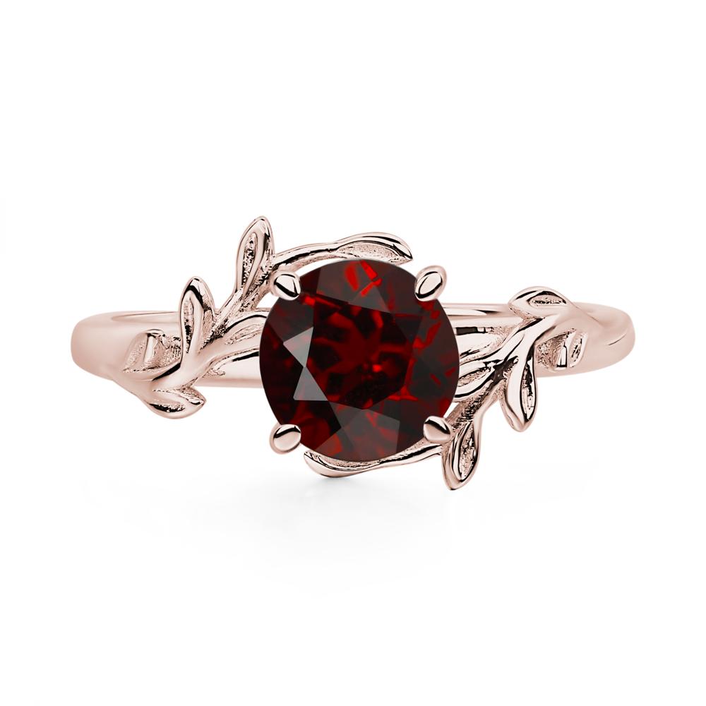 Garnet Vine Ring - LUO Jewelry #metal_14k rose gold