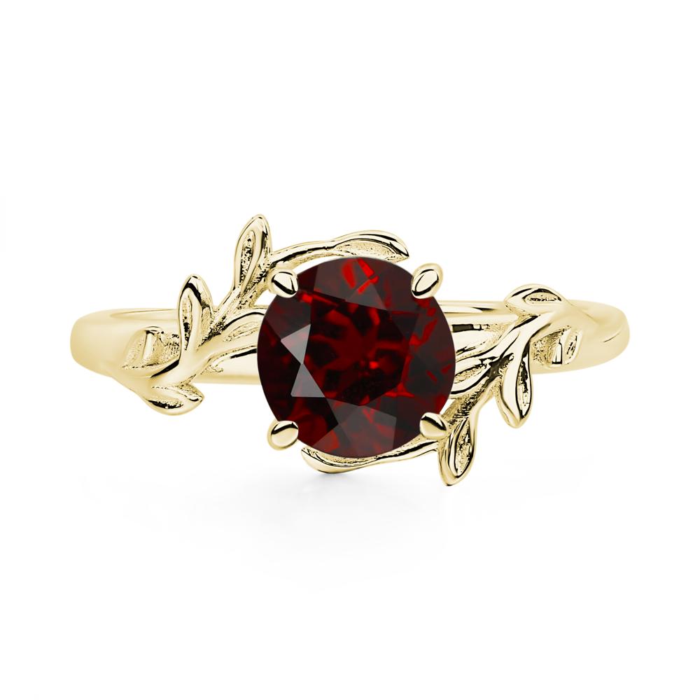 Garnet Vine Ring - LUO Jewelry #metal_18k yellow gold