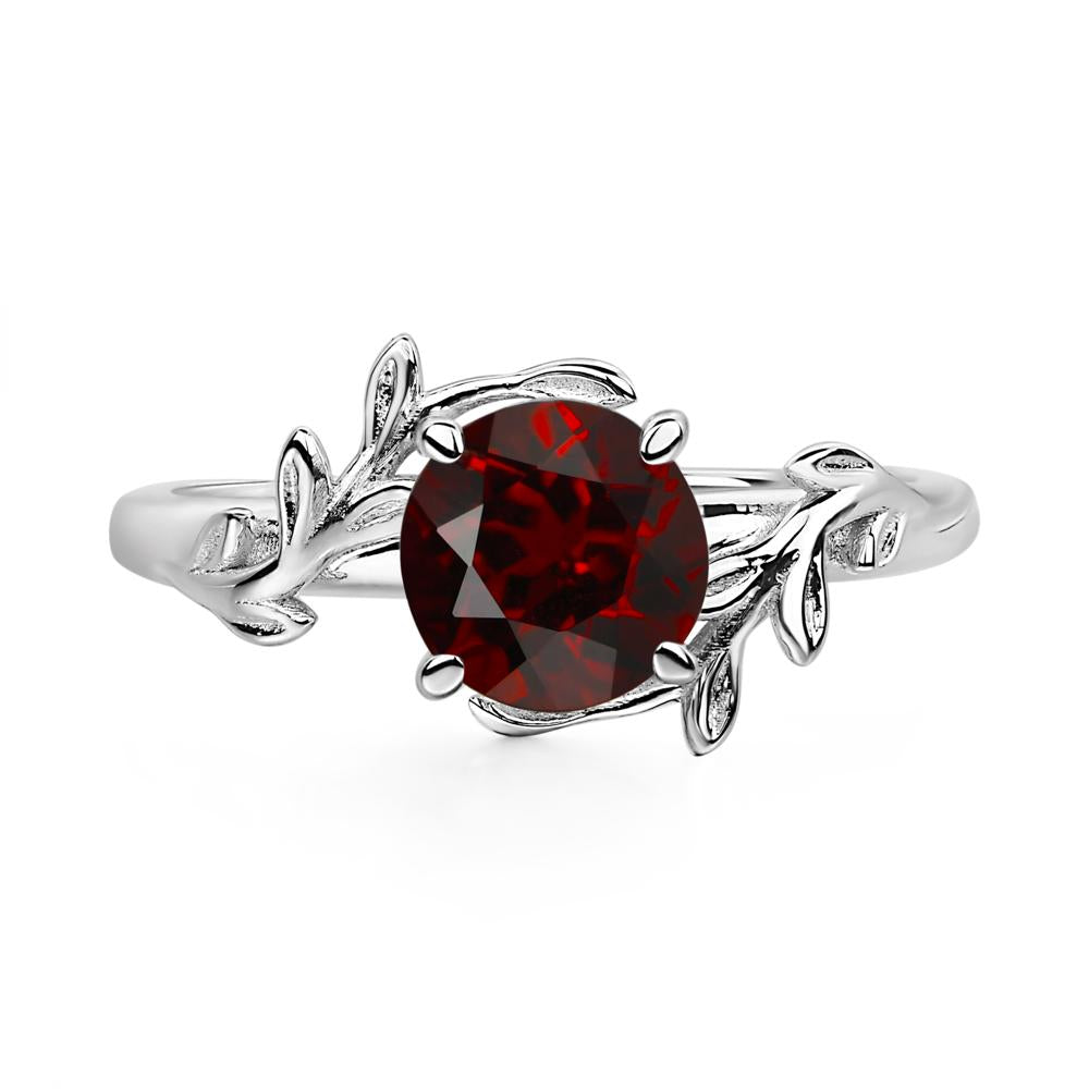 Garnet Vine Ring - LUO Jewelry #metal_sterling silver