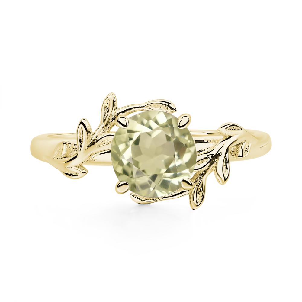 Lemon Quartz Vine Ring - LUO Jewelry #metal_18k yellow gold