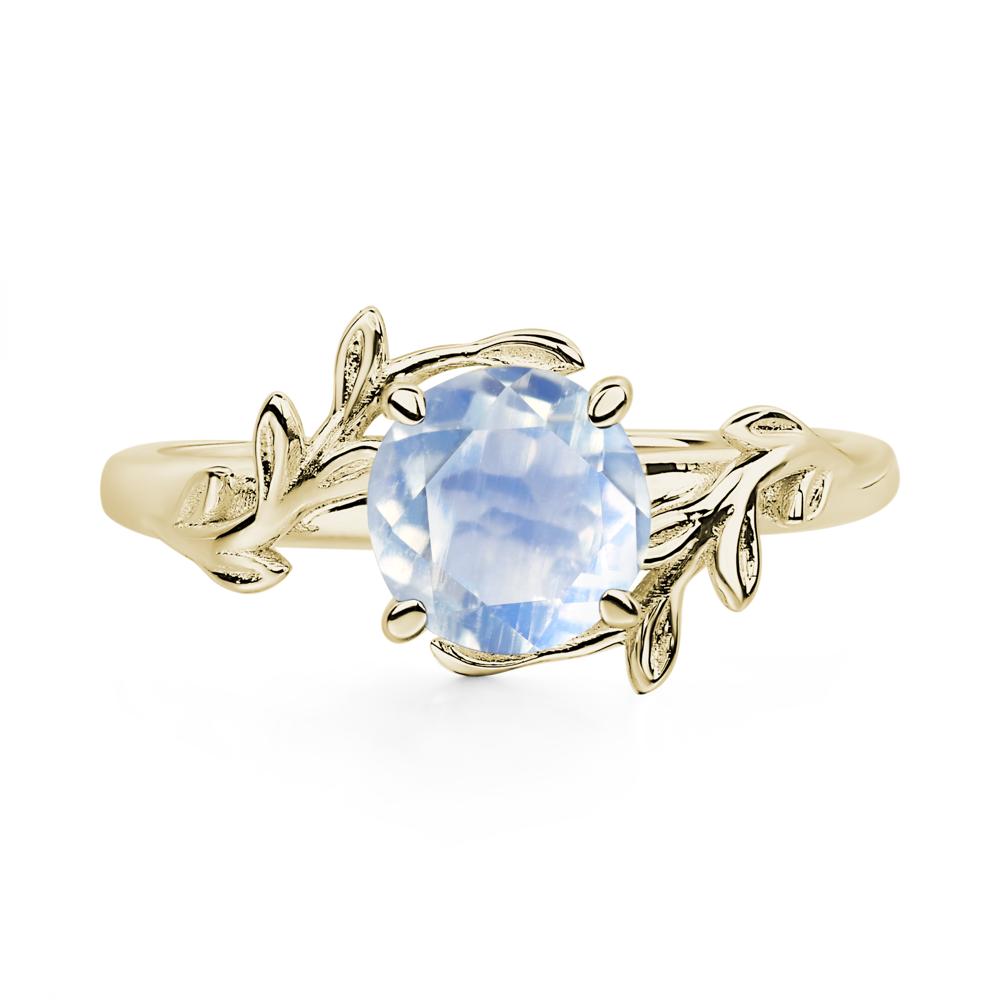 Moonstone Vine Ring - LUO Jewelry #metal_14k yellow gold