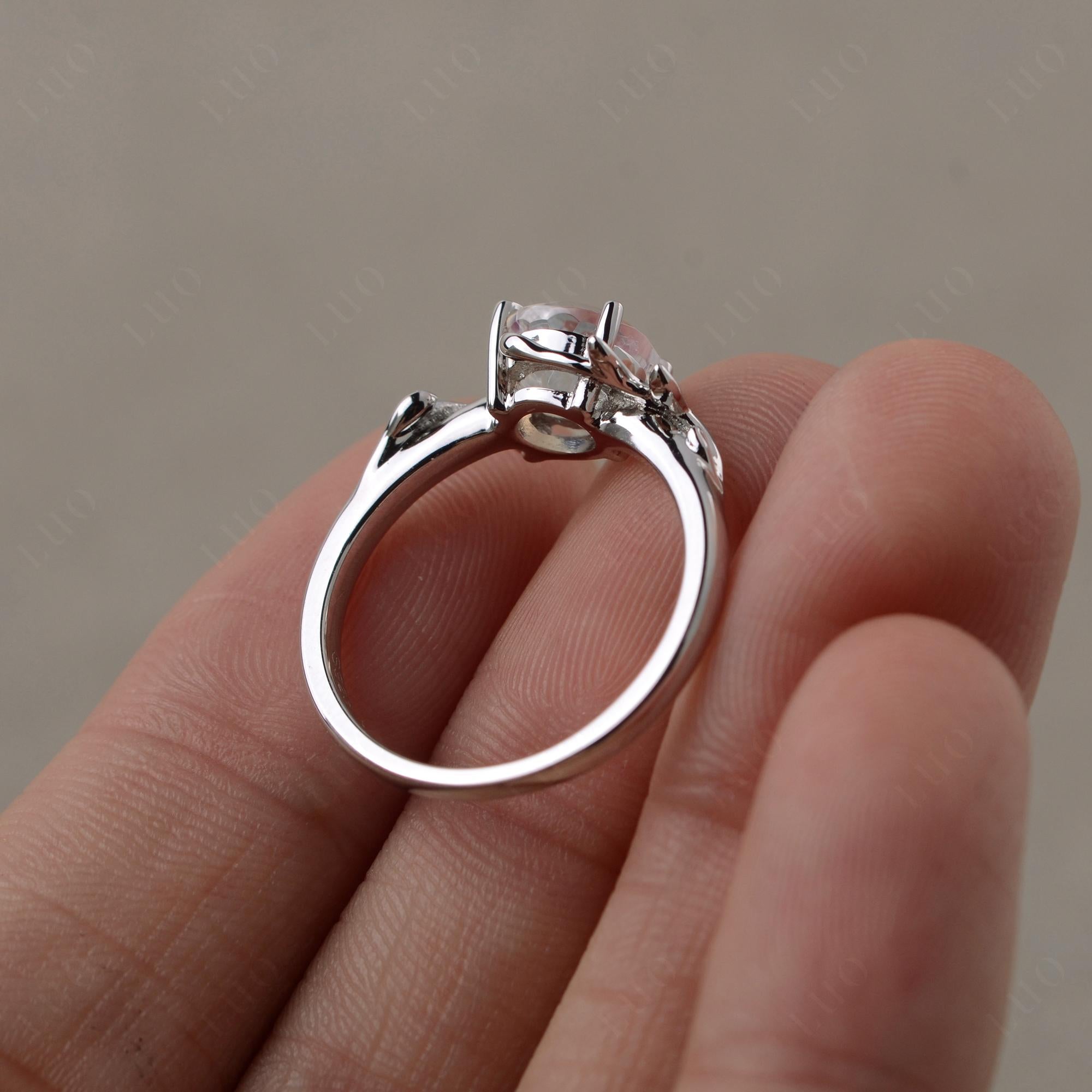 Moonstone Vine Ring - LUO Jewelry