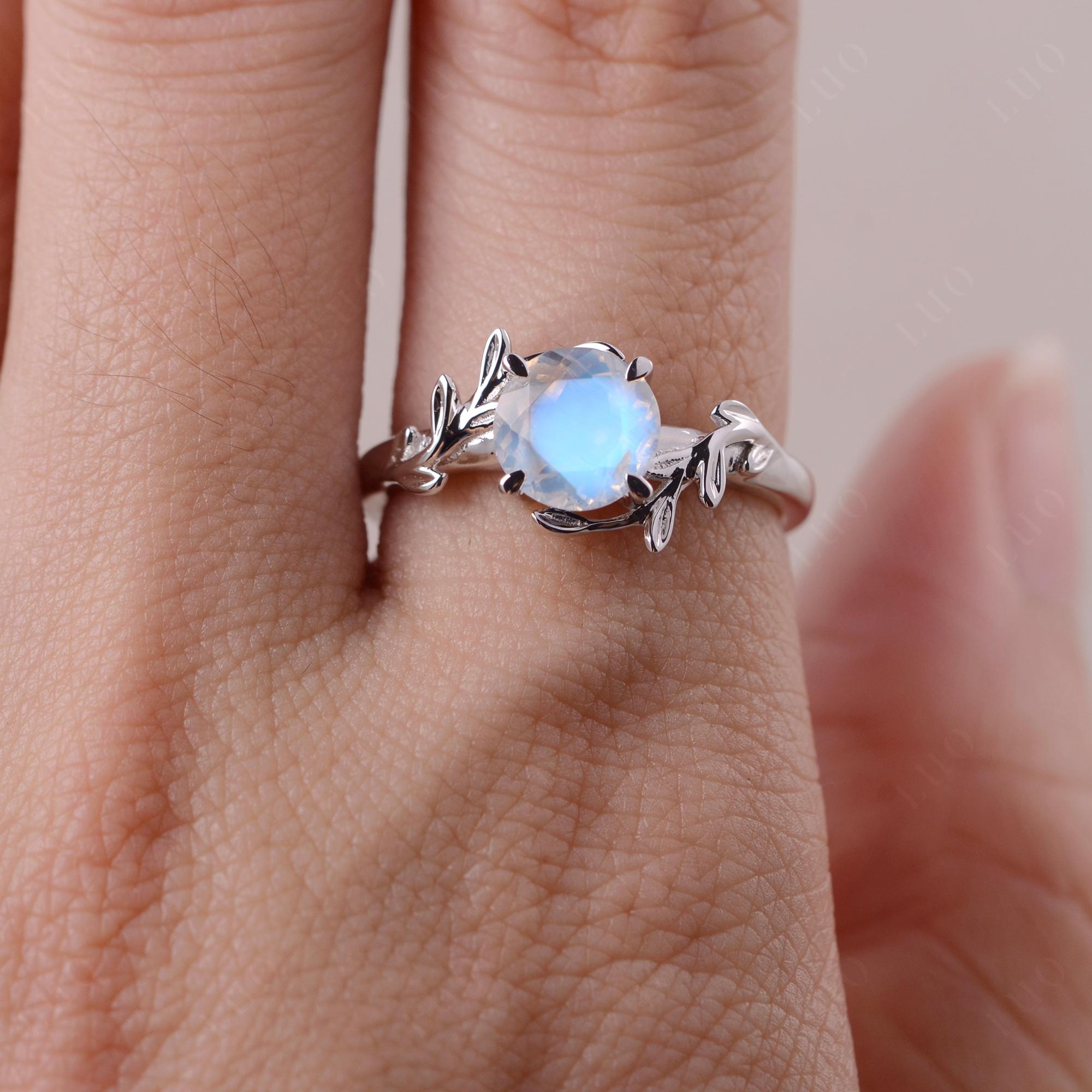 Moonstone Vine Ring - LUO Jewelry
