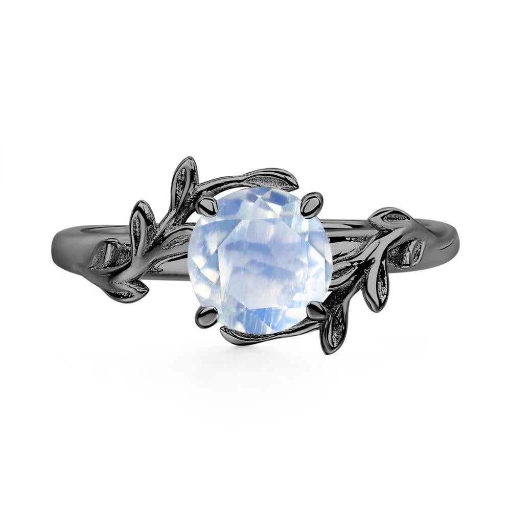Moonstone Vine Ring - LUO Jewelry #metal_black finish sterling silver