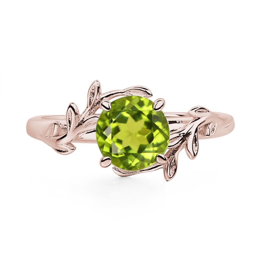 Peridot Vine Ring - LUO Jewelry #metal_14k rose gold