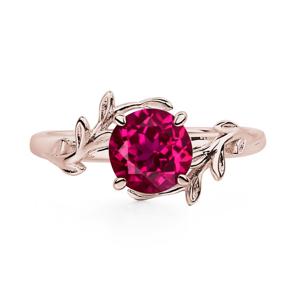 Ruby Vine Ring - LUO Jewelry #metal_14k rose gold