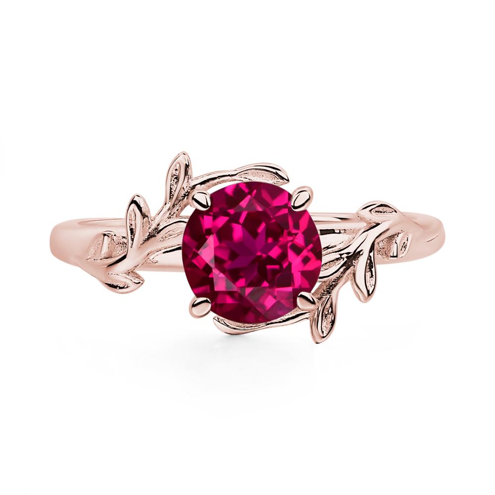 Ruby Vine Ring - LUO Jewelry #metal_18k rose gold