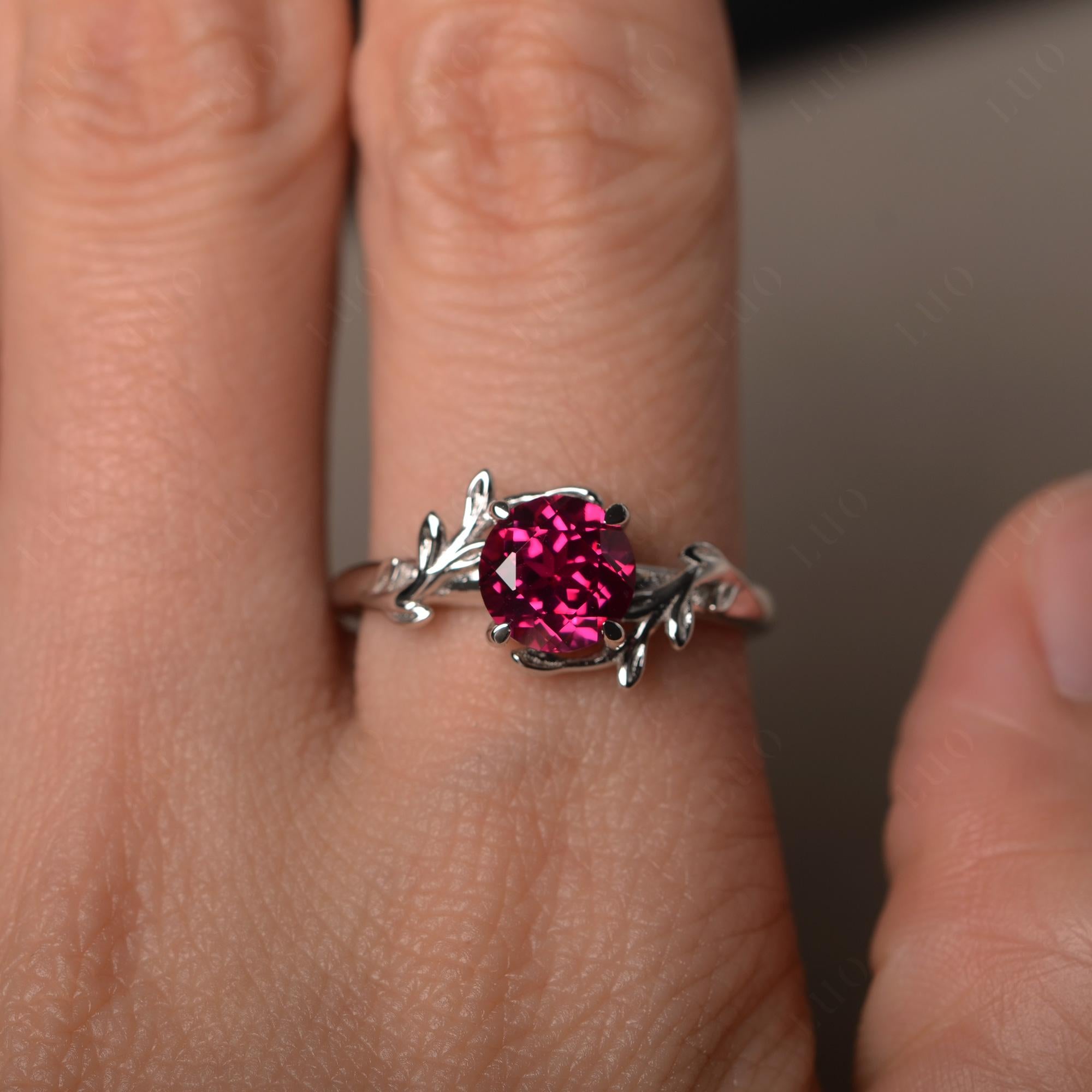Ruby Vine Ring - LUO Jewelry