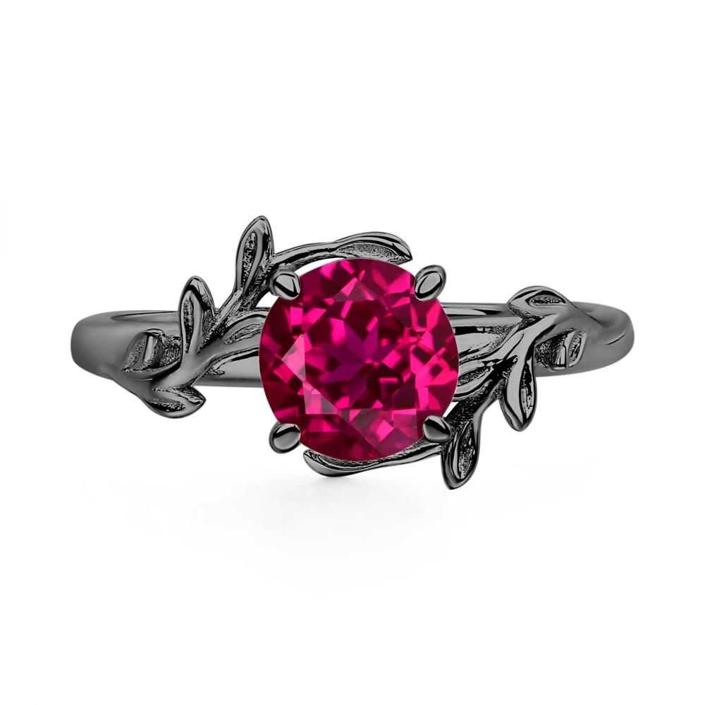 Ruby Vine Ring - LUO Jewelry #metal_black finish sterling silver