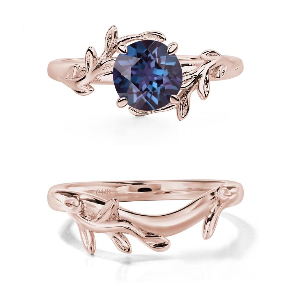 Alexandrite Vine Engagement Ring - LUO Jewelry #metal_xxxxx