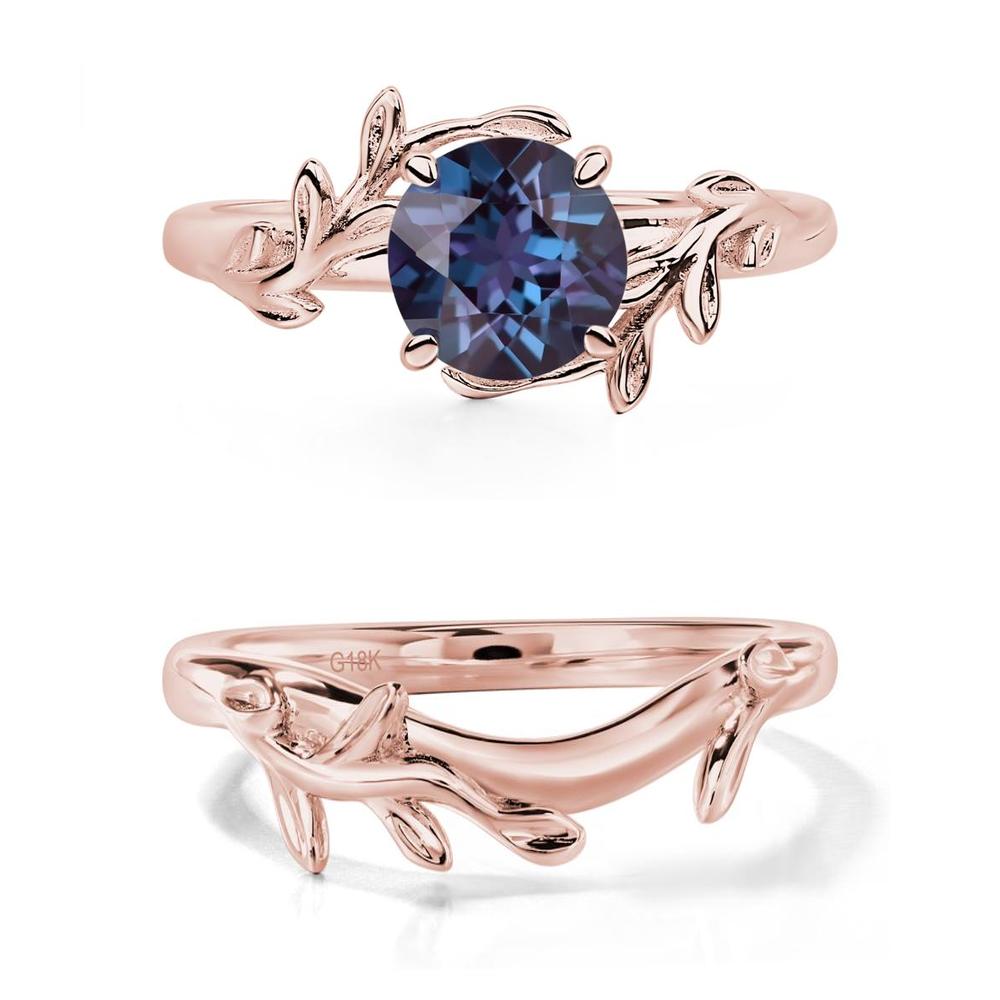 Alexandrite Vine Engagement Ring - LUO Jewelry #metal_xxxxx