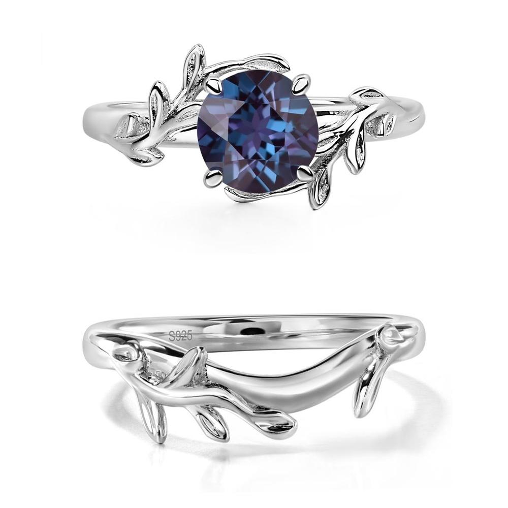 Alexandrite Vine Engagement Ring - LUO Jewelry #metal_xxxxx