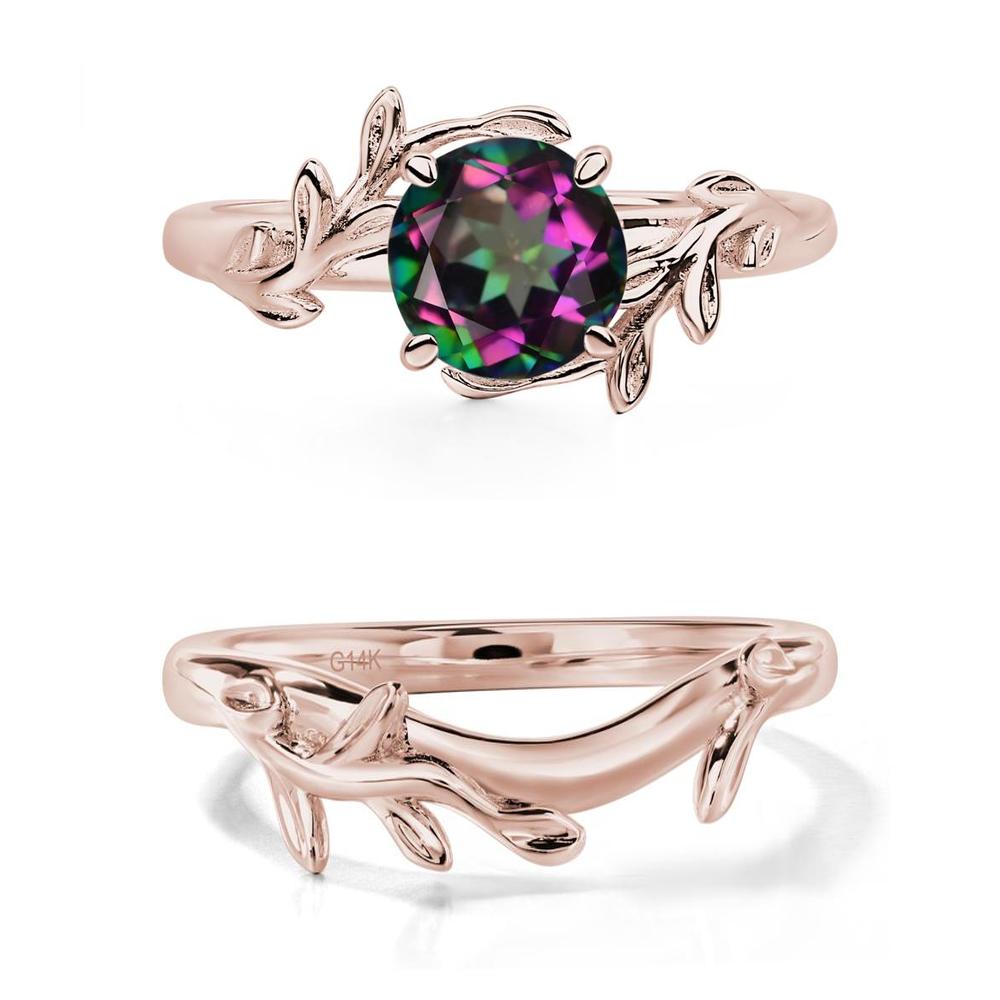 Mystic Topaz Vine Engagement Ring - LUO Jewelry #metal_xxxxx