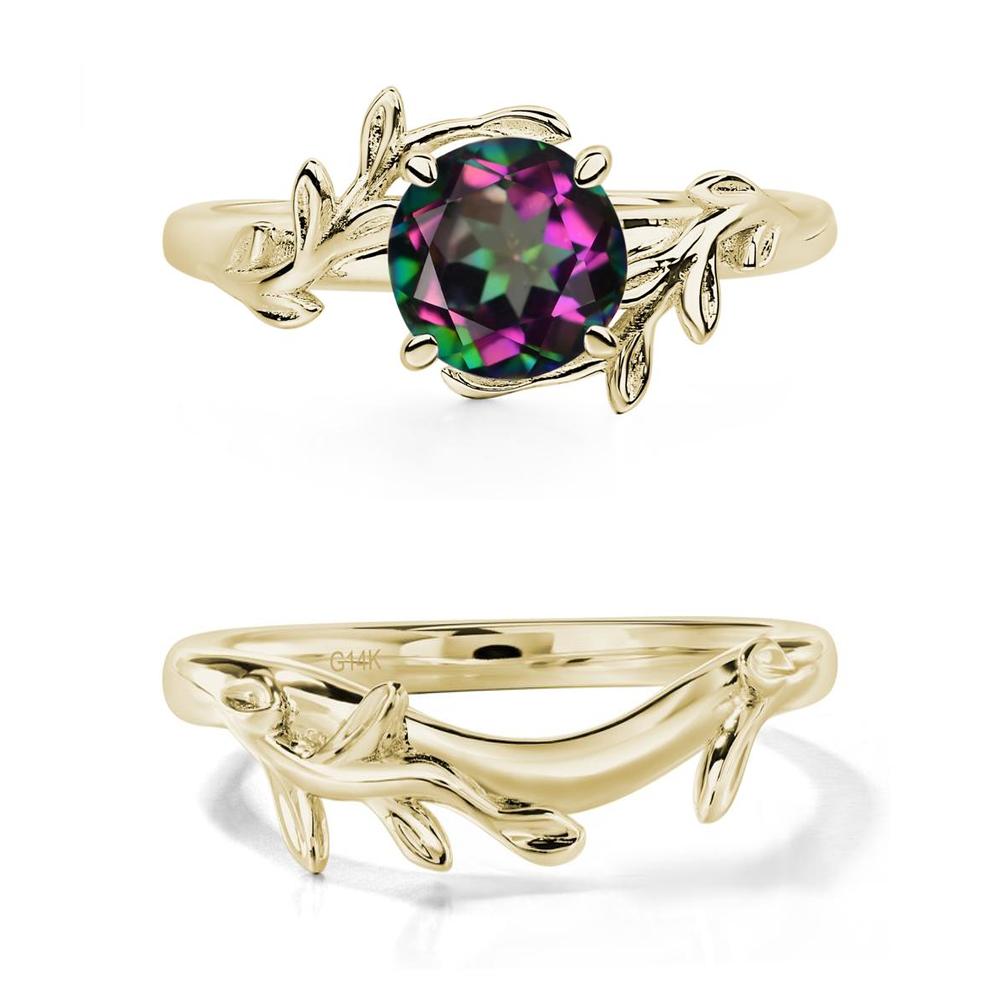 Mystic Topaz Vine Engagement Ring - LUO Jewelry #metal_xxxxx