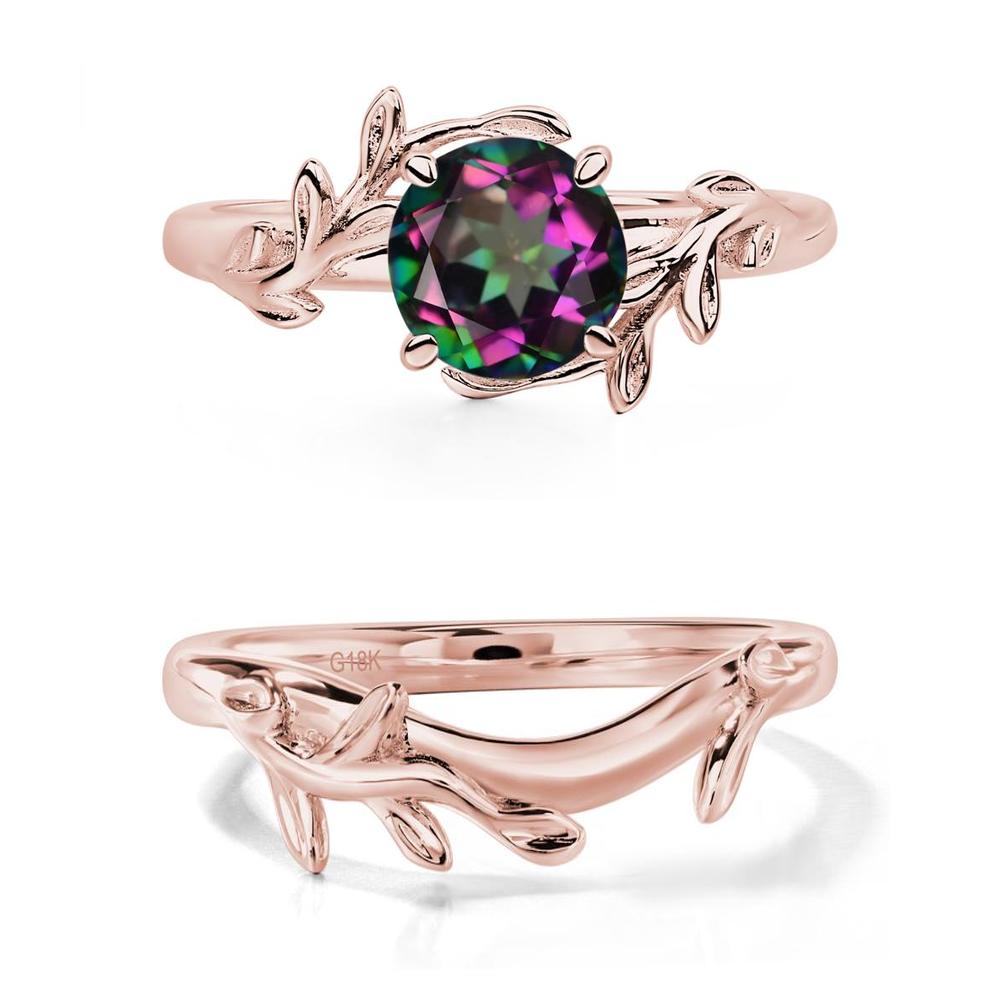 Mystic Topaz Vine Engagement Ring - LUO Jewelry #metal_xxxxx