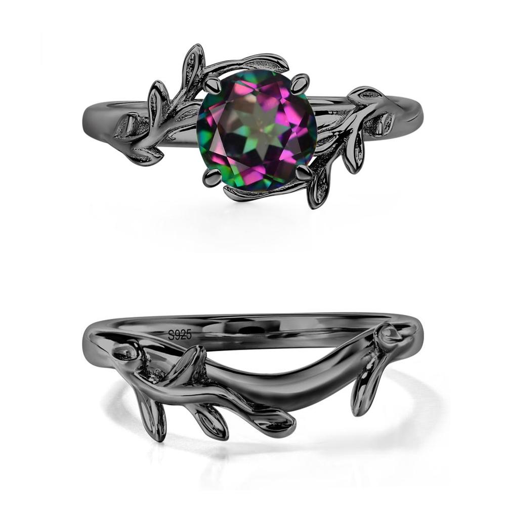 Mystic Topaz Vine Engagement Ring - LUO Jewelry #metal_xxxxx