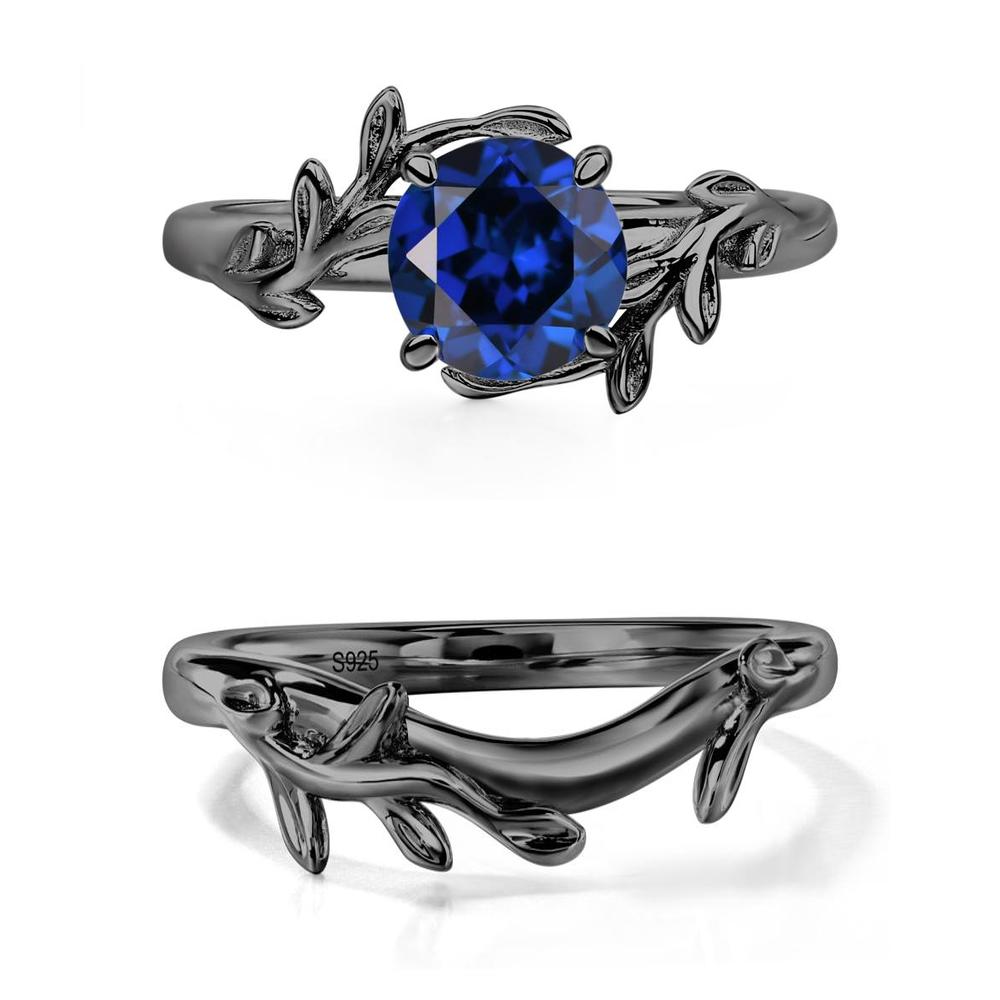 Sapphire Leaf and Vine Ring - LUO Jewelry #metal_xxxxx