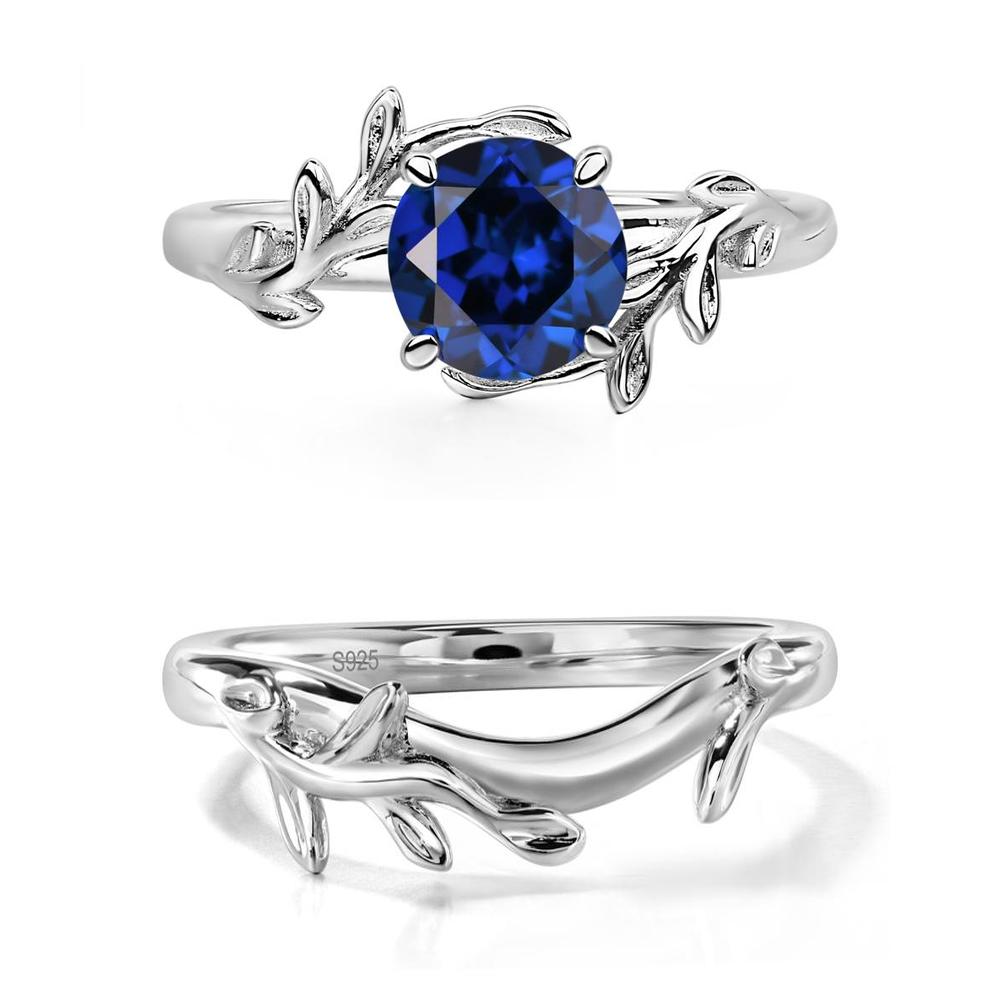 Sapphire Leaf and Vine Ring - LUO Jewelry #metal_xxxxx