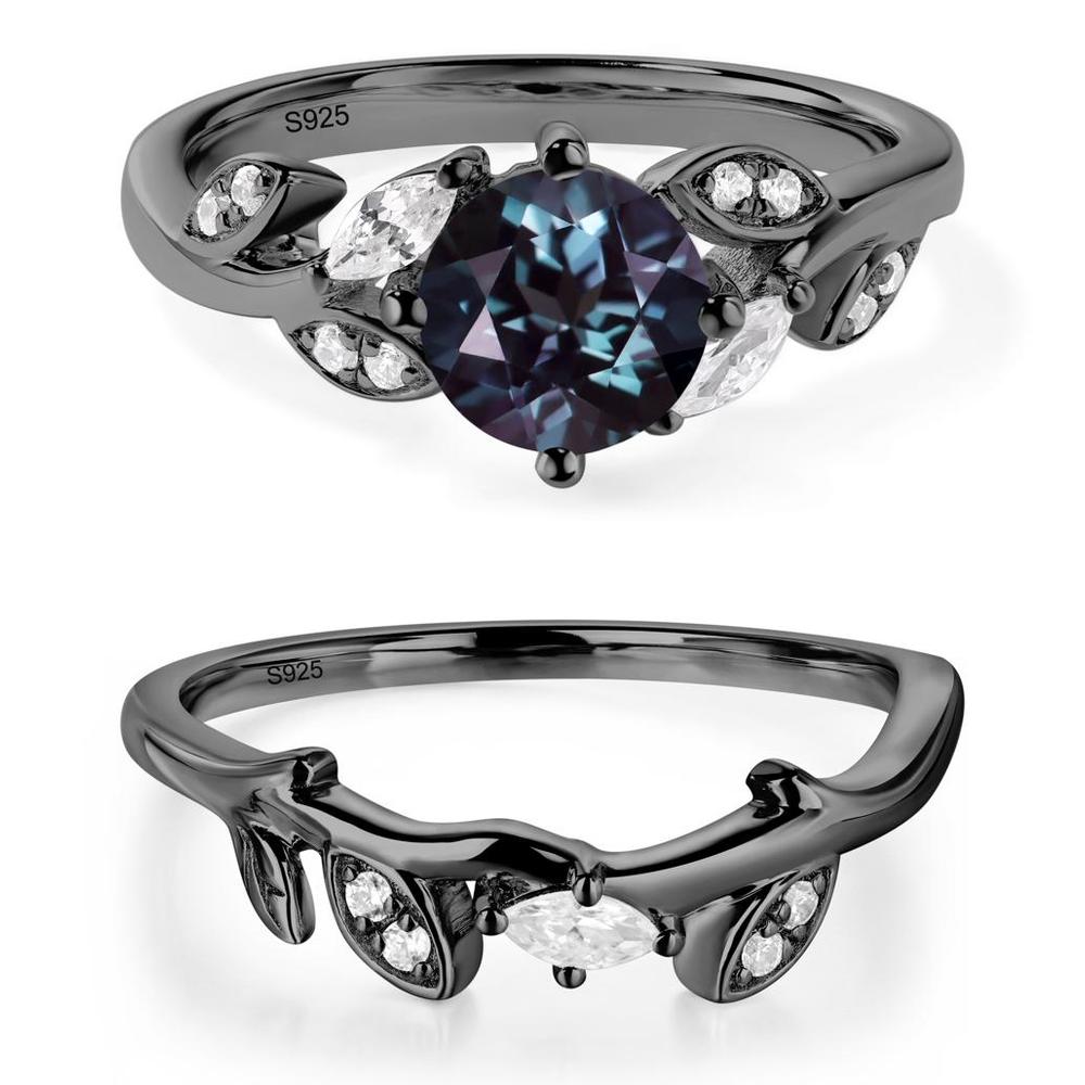 Vine Leaf Alexandrite Engagement Ring - LUO Jewelry #metal_xxxxx