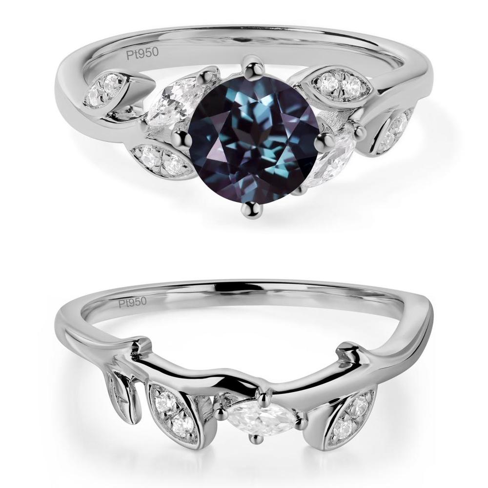 Vine Leaf Alexandrite Engagement Ring - LUO Jewelry #metal_xxxxx