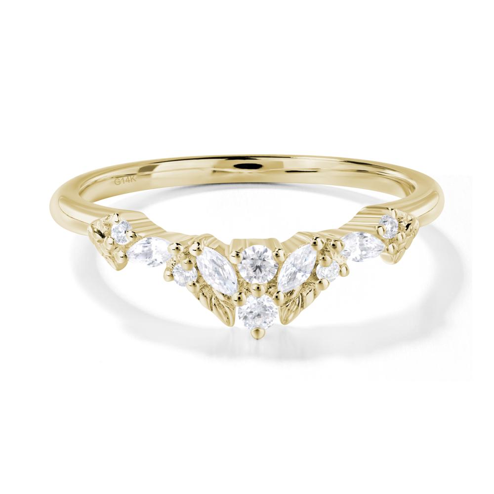 Sapphire Ring with Marquise Side Stone - LUO Jewelry #metal_xxxxx